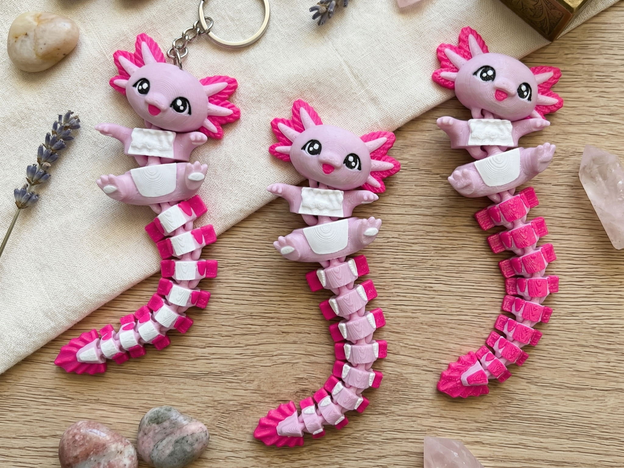 3D Printed Articulated Axolotl