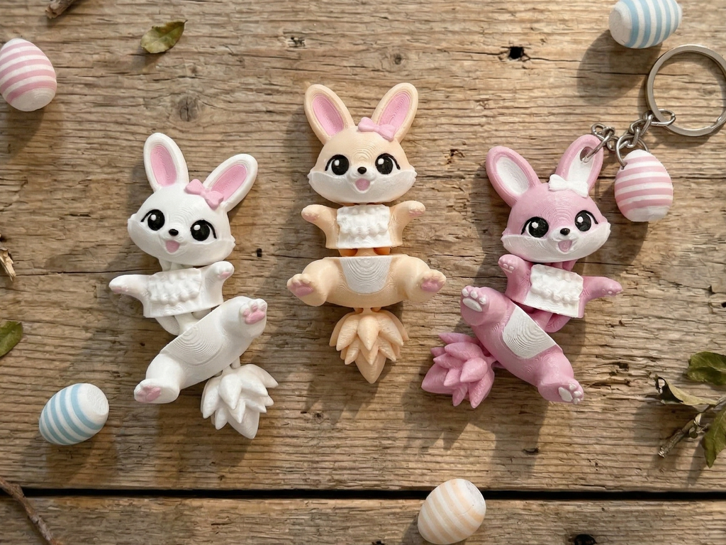 3D Printed Articulated Bunny