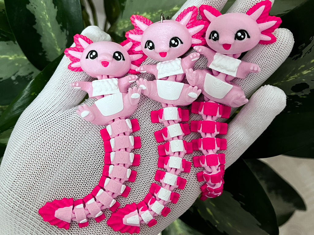 3D Printed Articulated Axolotl